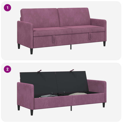 Divano con Storage Viola 192 x 78 x 87 cm Poliestere | homemem39