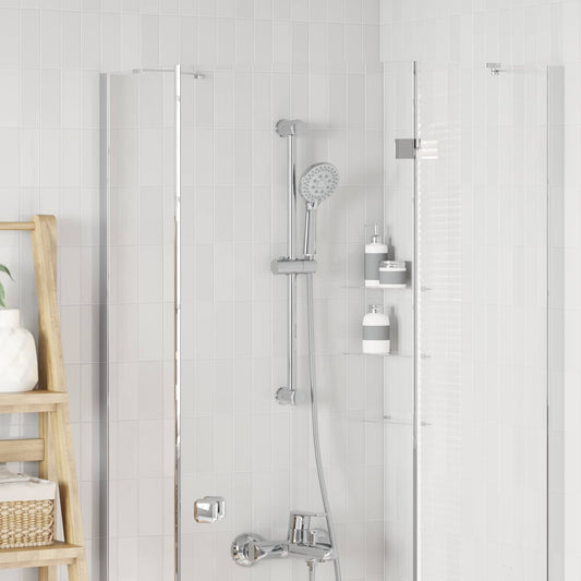 Supporto per Testa di Doccia Cromato 71 cm Acciaio Inox