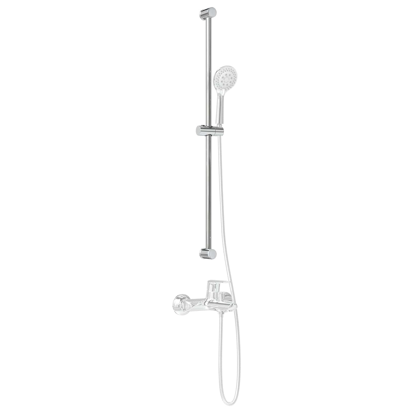 Supporto per Testa di Doccia Cromato 101 cm Acciaio Inox | homemem39