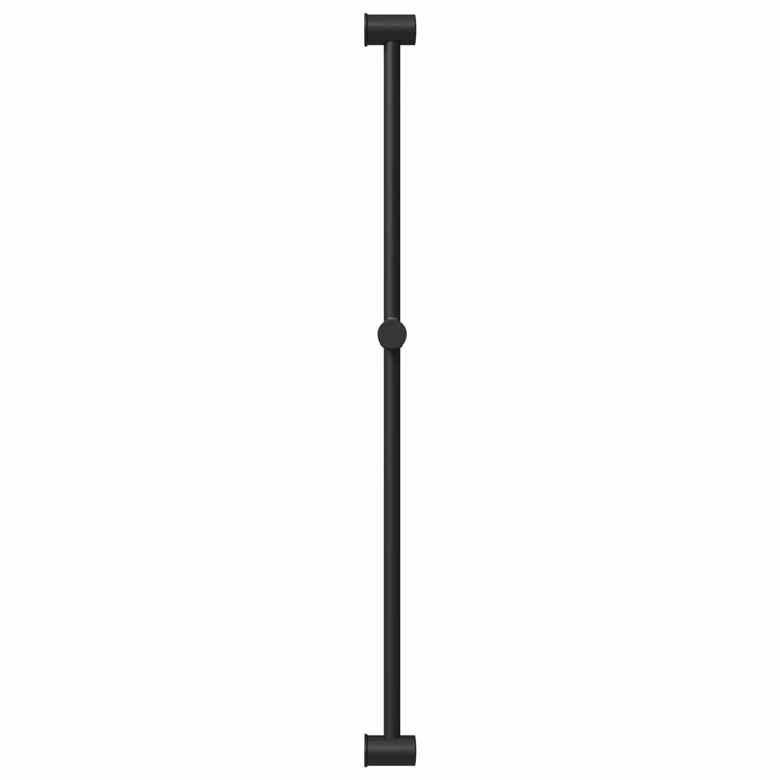 Supporto per Testa di Doccia Nero 101 cm Acciaio Inox | homemem39