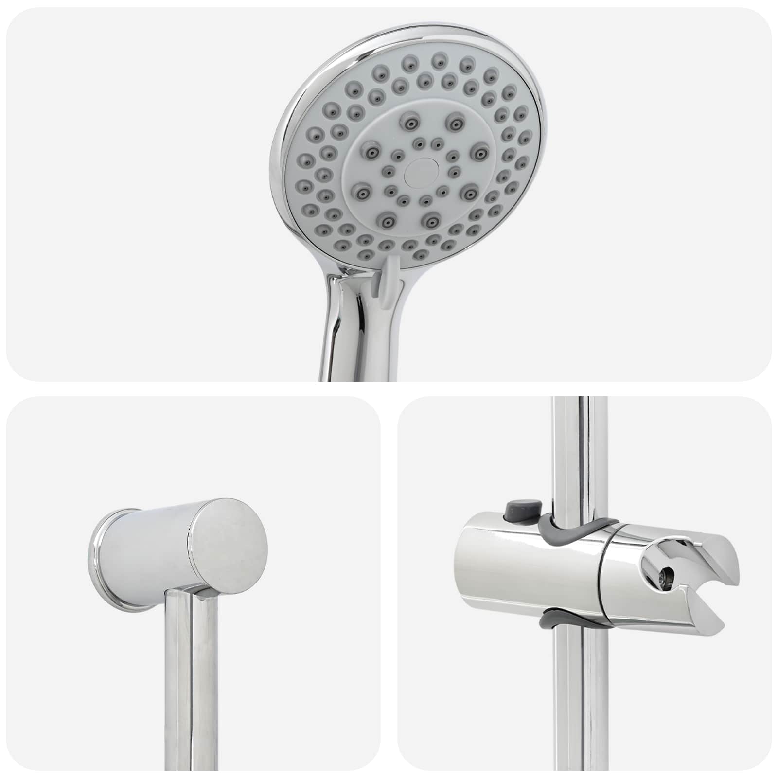 Set di Sistema Doccia Cromato 71 cm Acciaio Inox | homemem39