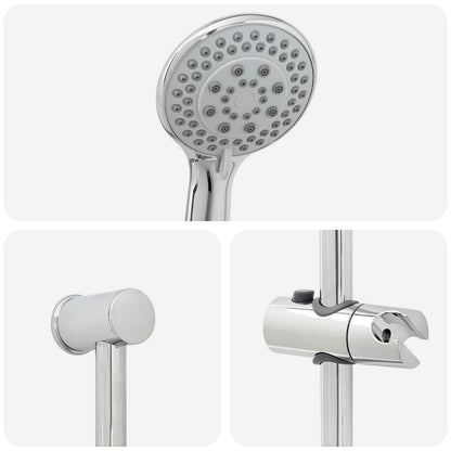 Set di Sistema Doccia Cromato 71 cm Acciaio Inox | homemem39