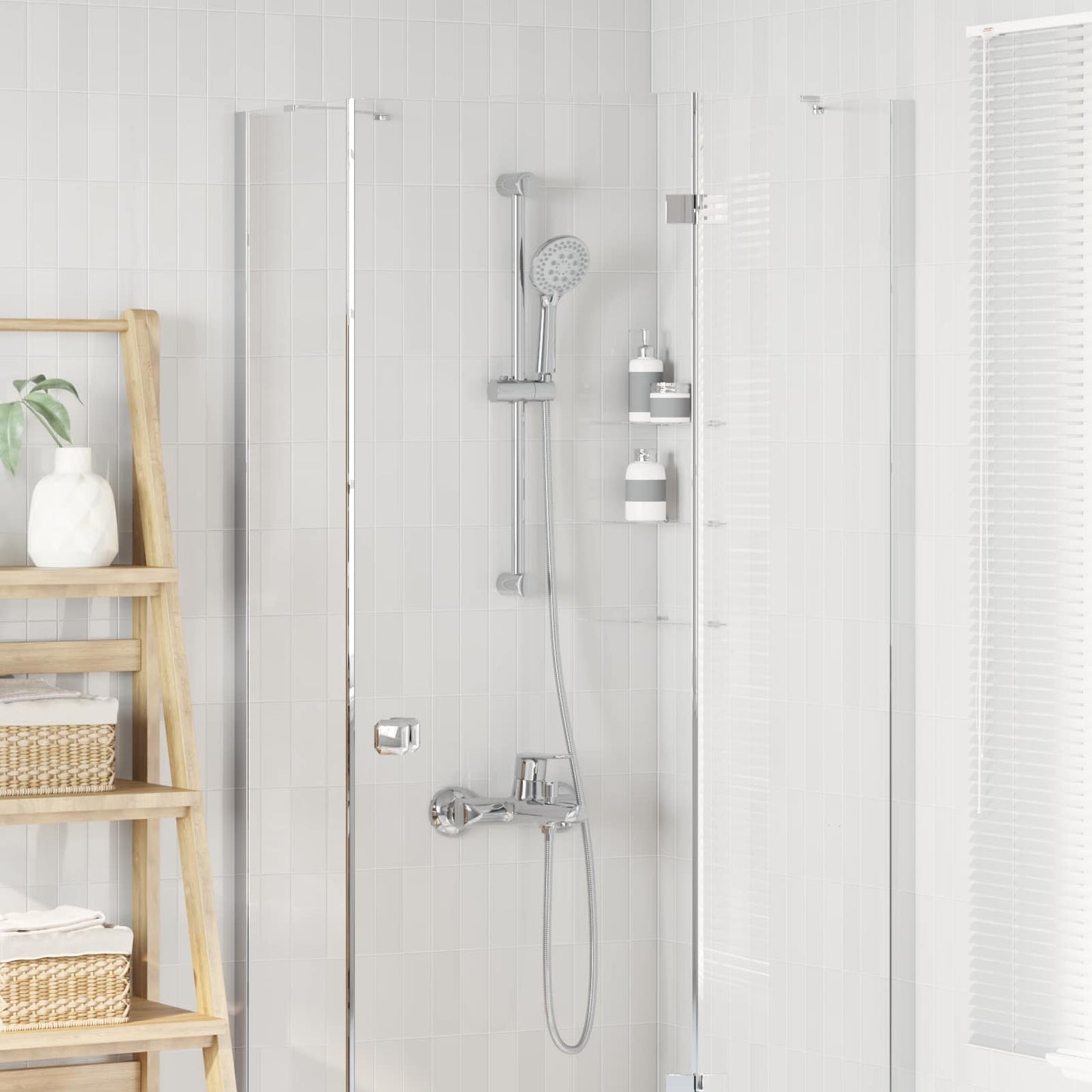 Set di Sistema Doccia Cromato 70 cm Acciaio Inox