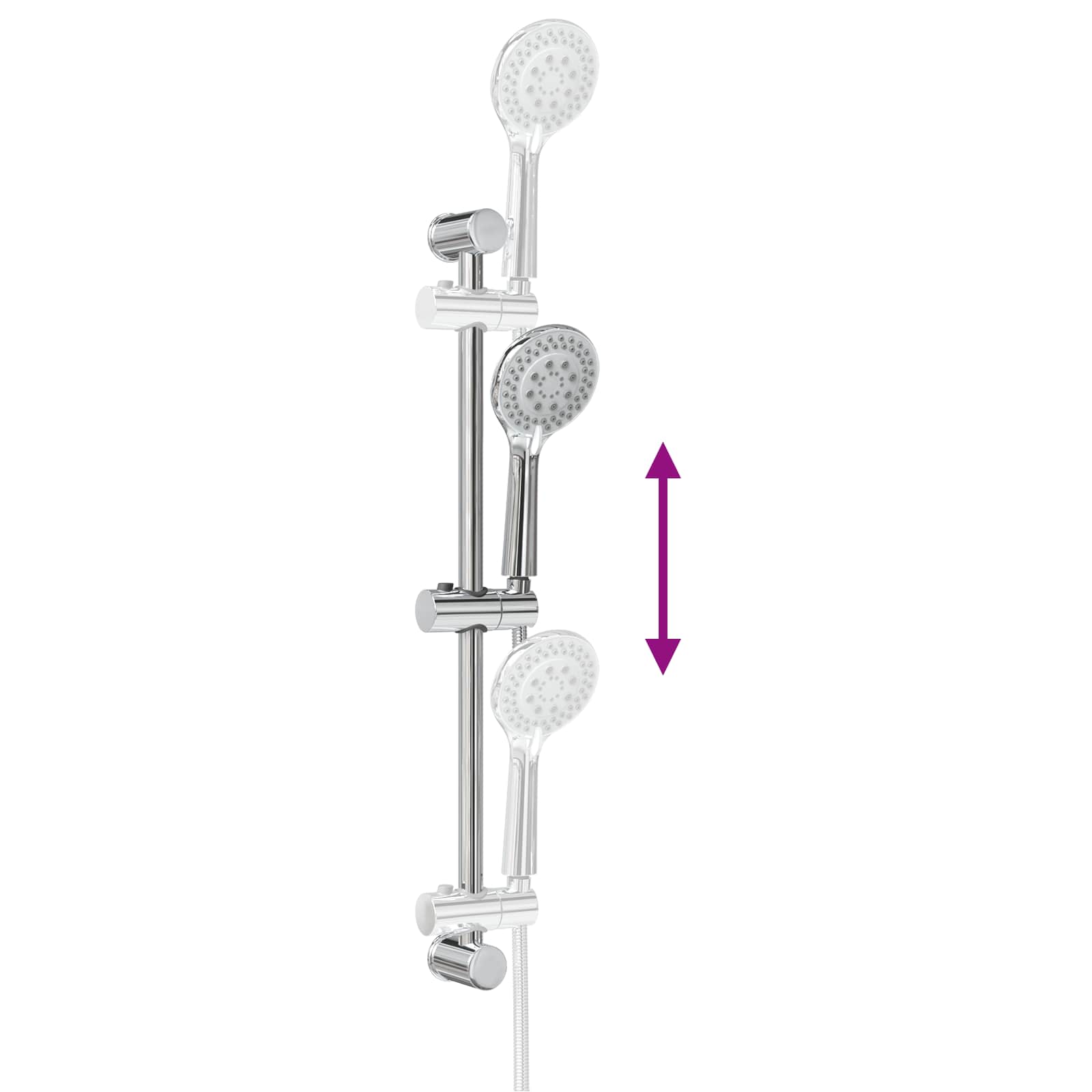Set di Sistema Doccia Cromato 71 cm Acciaio Inox | homemem39