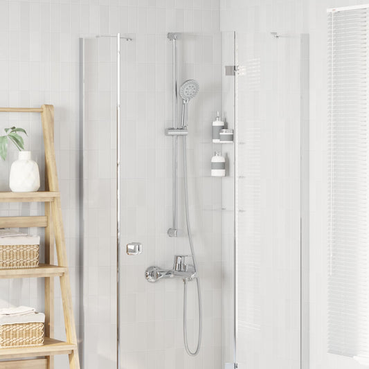 Set di Sistema Doccia Cromato 100 cm Acciaio Inox