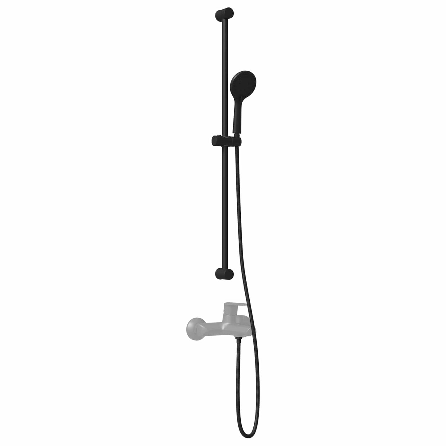 Set di Sistema Doccia Nero 101 cm Acciaio Inox | homemem39