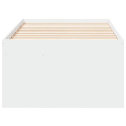 Telaio del letto con storage con cassetto Bianco 80 x 200 cm | homemem39