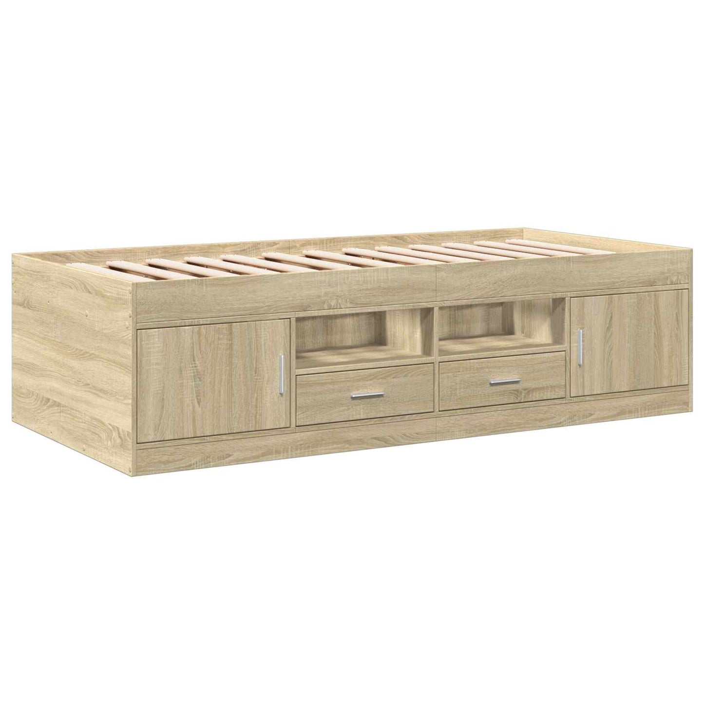 Telaio del letto con storage Rovere Sonoma 80 x 200 cm | homemem39