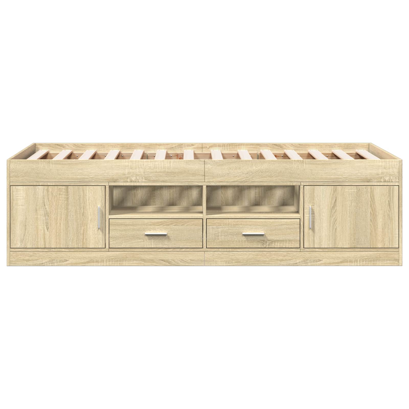Telaio del letto con storage Rovere Sonoma 80 x 200 cm | homemem39