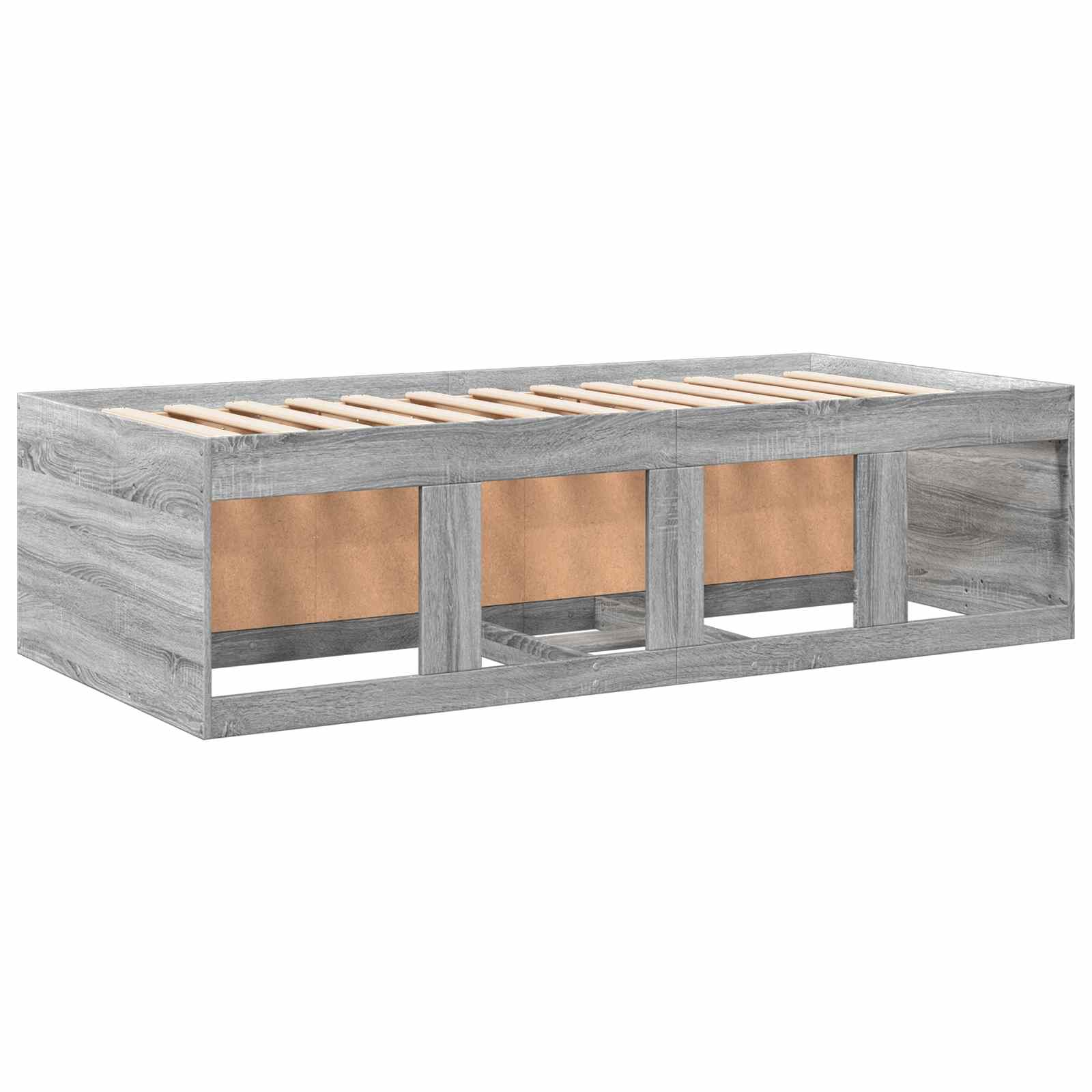 Telaio del letto con storage Sonoma grigio 80 x 200 cm | homemem39