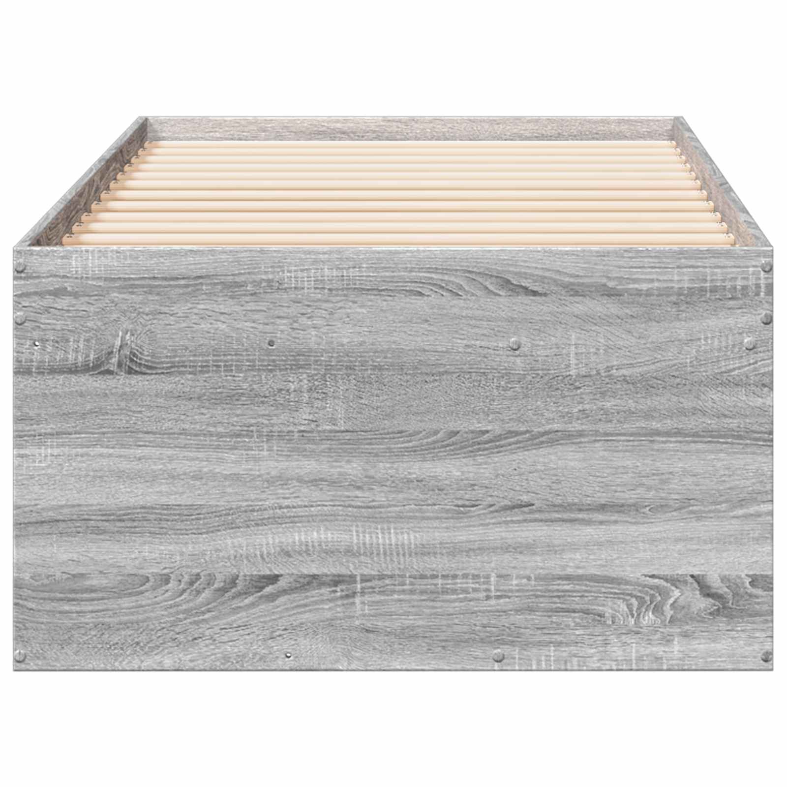Telaio del letto con storage Sonoma grigio 80 x 200 cm | homemem39
