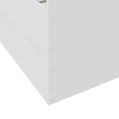 Telaio del letto con storage con cassetto Bianco 80 x 200 cm | homemem39