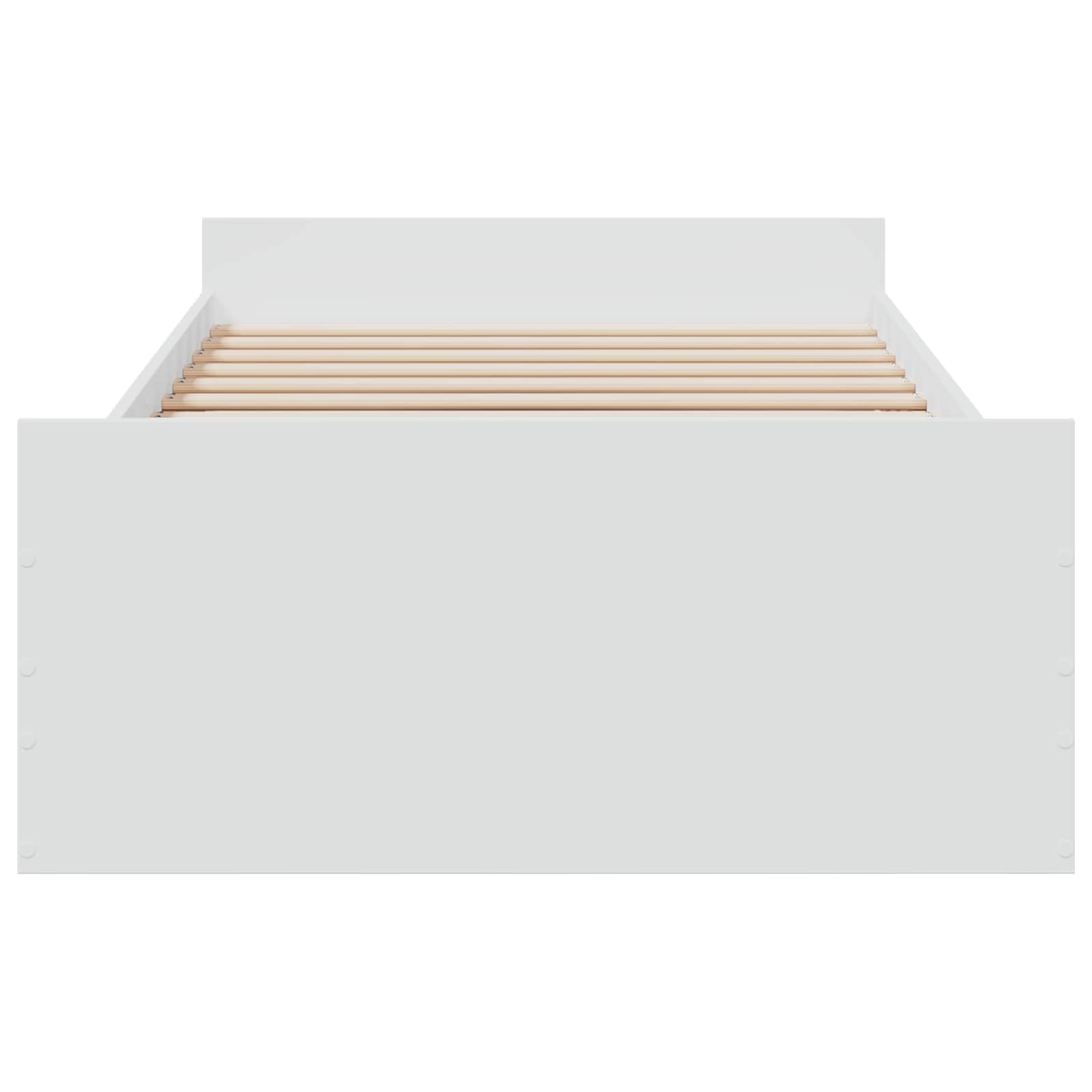 Telaio del letto con storage con cassetto Bianco 80 x 200 cm | homemem39