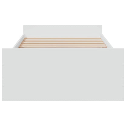 Telaio del letto con storage con cassetto Bianco 80 x 200 cm | homemem39
