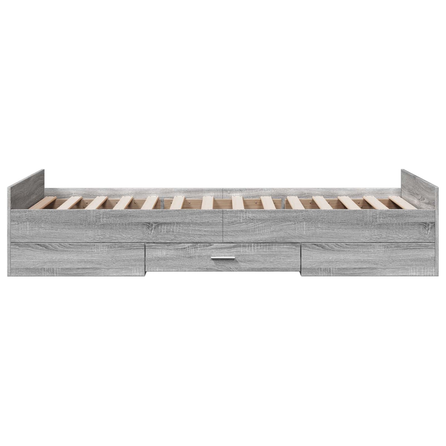 Telaio del letto con storage Sonoma grigio 80 x 200 cm | homemem39