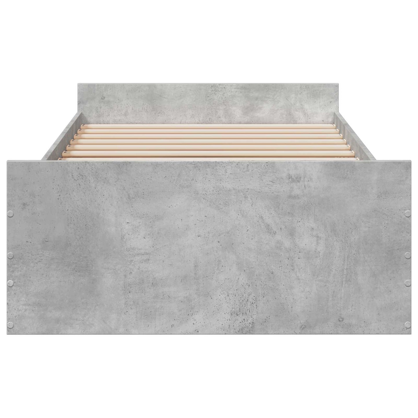 Telaio del letto con storage Grigio Cemento 80 x 200 cm | homemem39