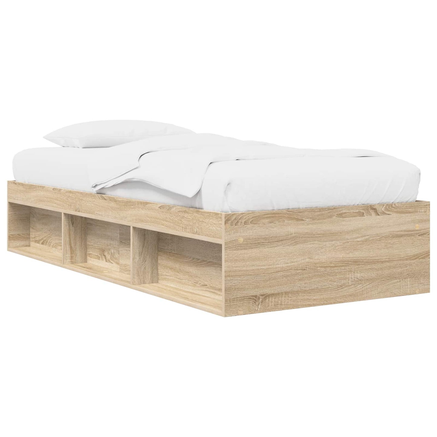 Telaio del letto con storage Rovere Sonoma 80 x 200 cm | homemem39