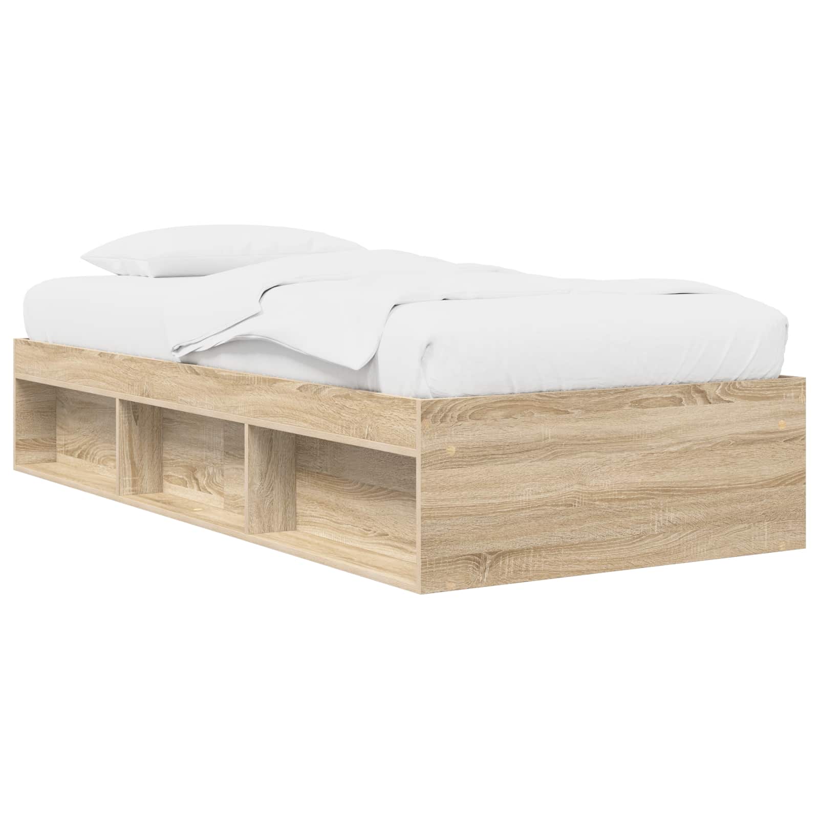 Telaio del letto con storage Rovere Sonoma 80 x 200 cm | homemem39