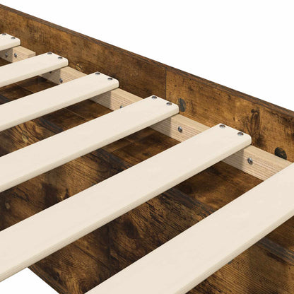 Telaio del letto con storage Rovere Fumo 80 x 200 cm | homemem39