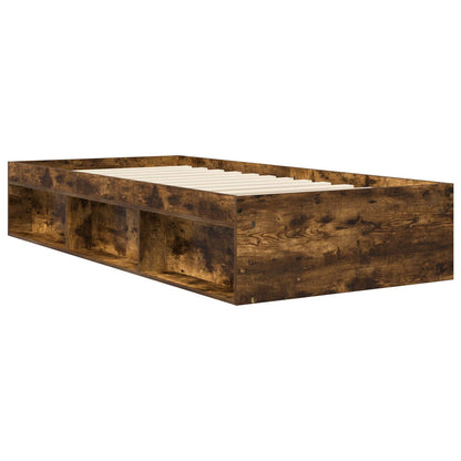 Telaio del letto con storage Rovere Fumo 80 x 200 cm | homemem39