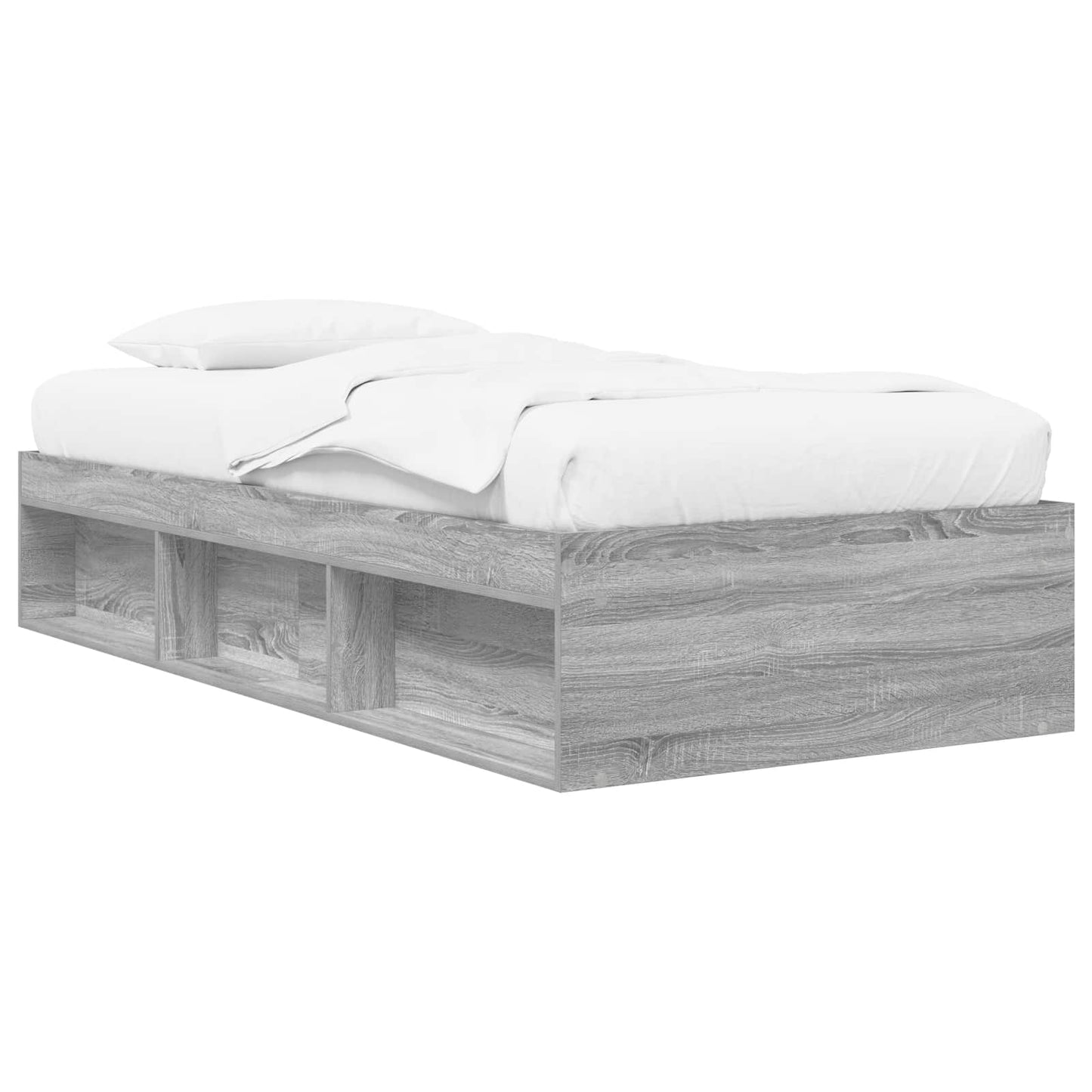 Telaio del letto con storage Sonoma grigio 80 x 200 cm | homemem39