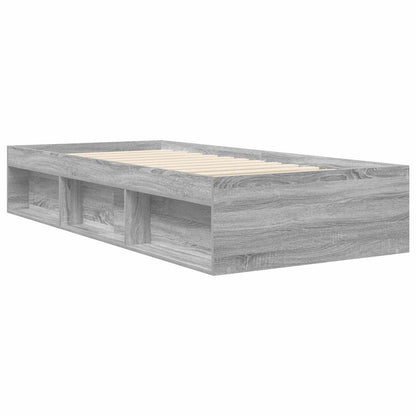 Telaio del letto con storage Sonoma grigio 80 x 200 cm | homemem39