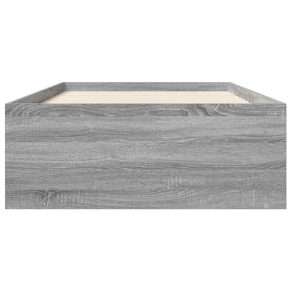 Telaio del letto con storage Sonoma grigio 80 x 200 cm | homemem39