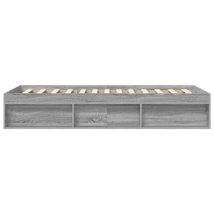 Telaio del letto con storage Sonoma grigio 80 x 200 cm | homemem39
