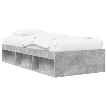 Telaio del letto con storage Grigio Cemento 80 x 200 cm | homemem39