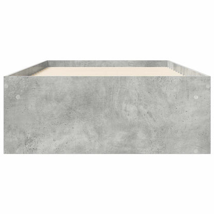 Telaio del letto con storage Grigio Cemento 80 x 200 cm | homemem39
