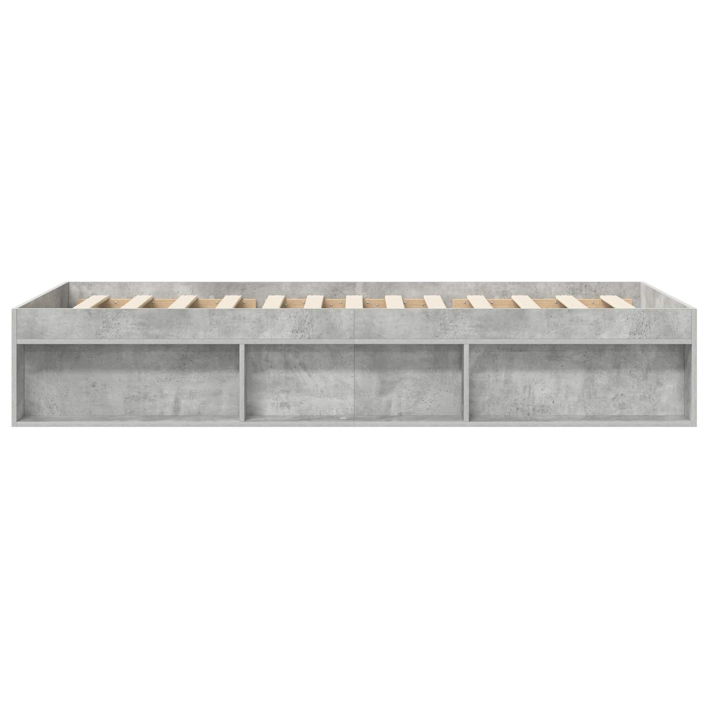 Telaio del letto con storage Grigio Cemento 80 x 200 cm | homemem39