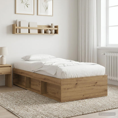 Telaio del letto con storage Rovere Artigianale 80 x 200 cm