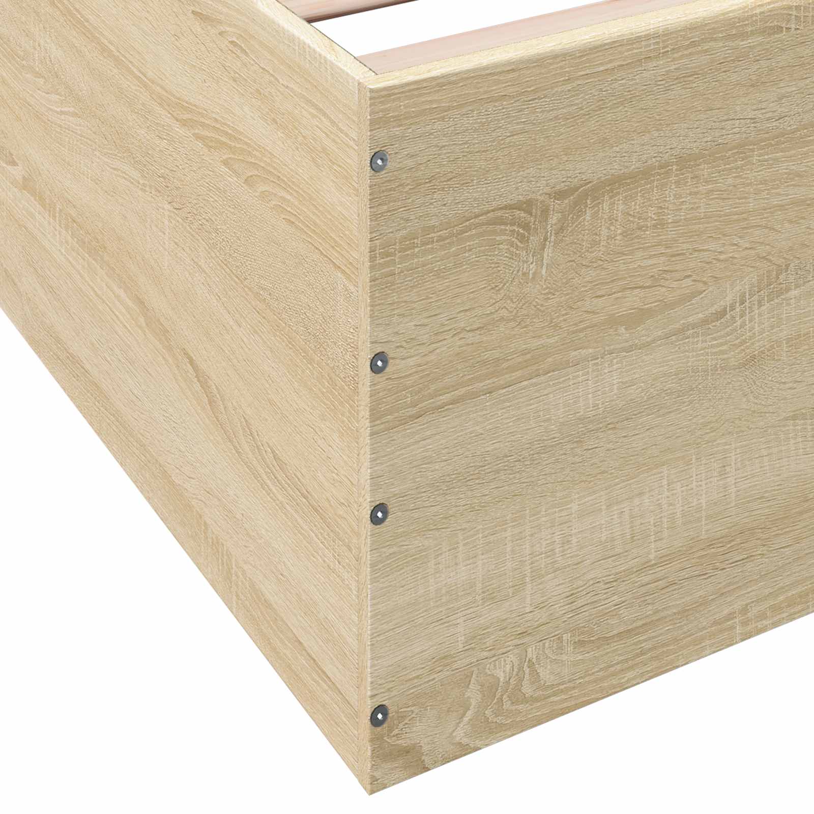 Struttura letto a pavimento Rovere Sonoma 80 x 200 cm | homemem39