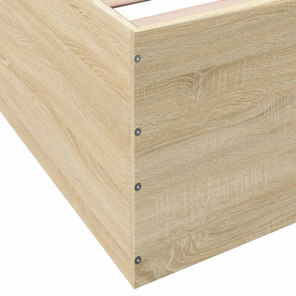 Struttura letto a pavimento Rovere Sonoma 80 x 200 cm | homemem39