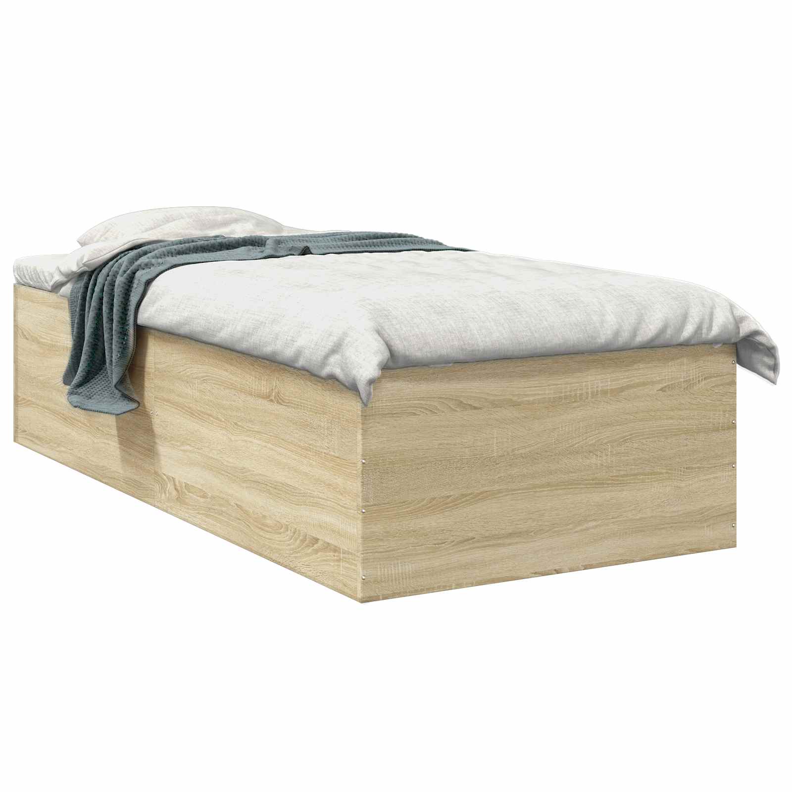 Struttura letto a pavimento Rovere Sonoma 80 x 200 cm | homemem39