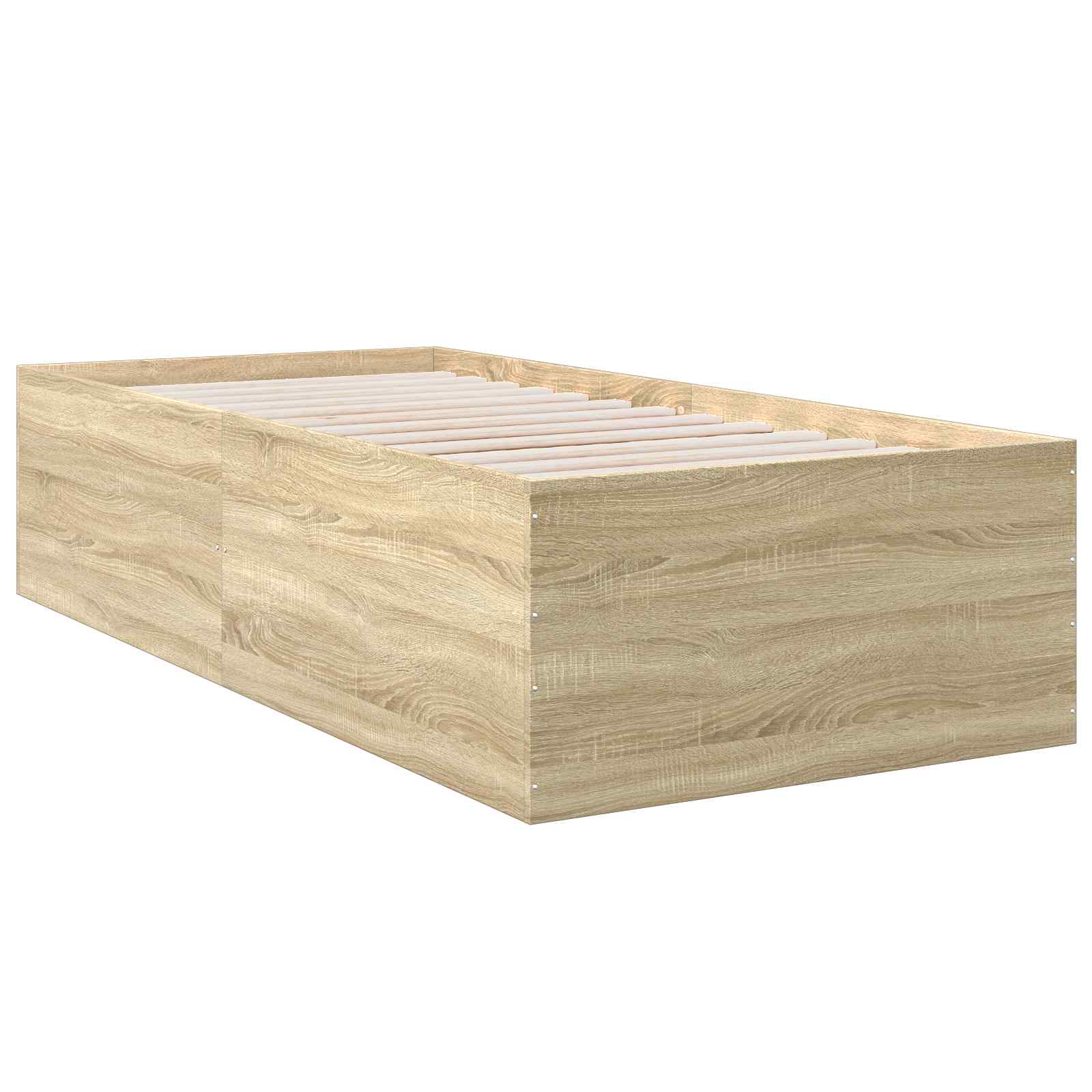 Struttura letto a pavimento Rovere Sonoma 80 x 200 cm | homemem39