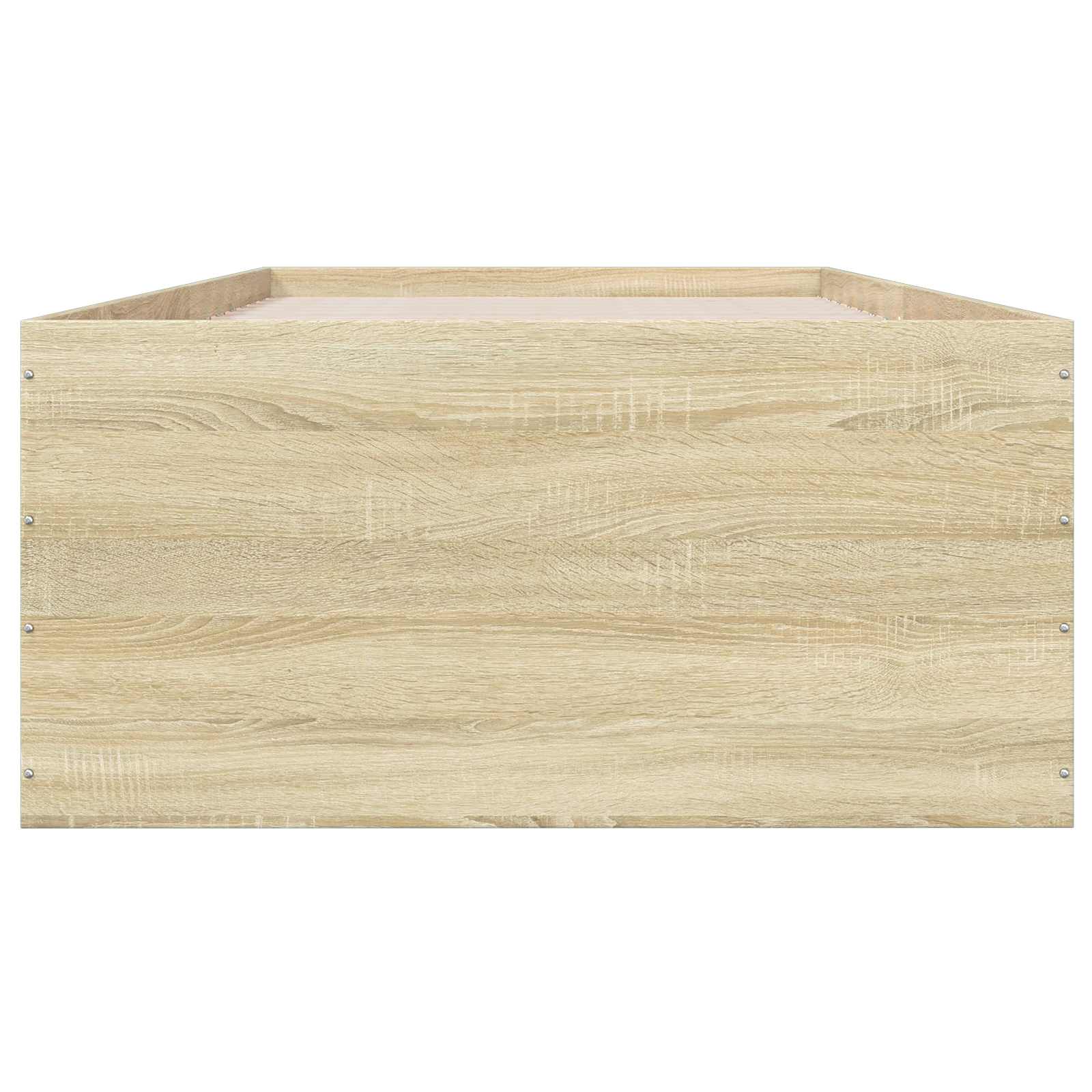 Struttura letto a pavimento Rovere Sonoma 80 x 200 cm | homemem39