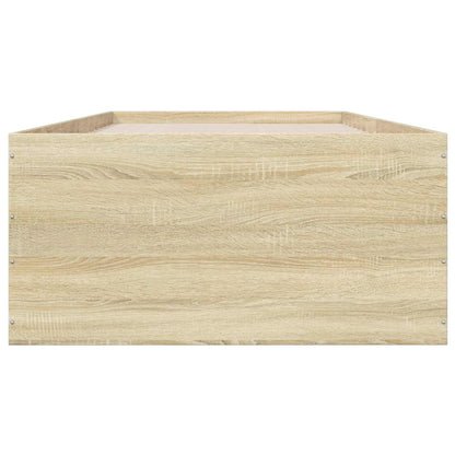 Struttura letto a pavimento Rovere Sonoma 80 x 200 cm | homemem39
