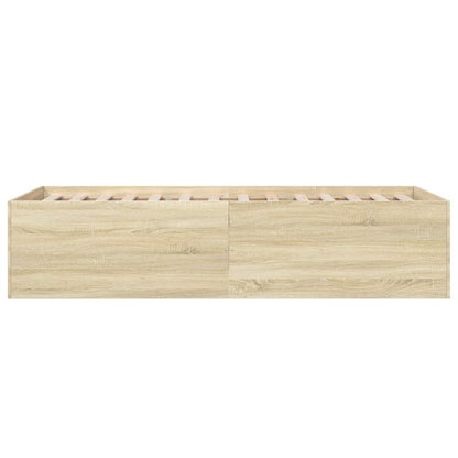 Struttura letto a pavimento Rovere Sonoma 80 x 200 cm | homemem39