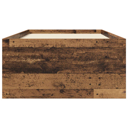 Struttura letto a pavimento Legno antico 80 x 200 cm | homemem39