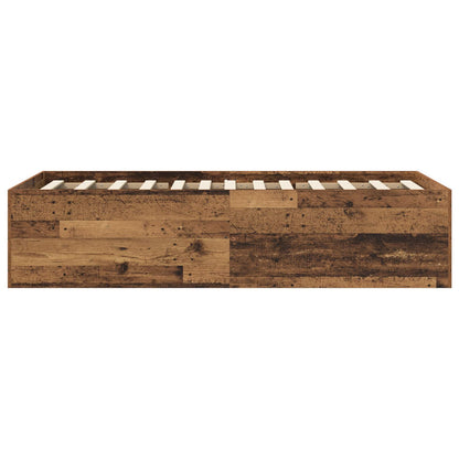 Struttura letto a pavimento Legno antico 80 x 200 cm | homemem39