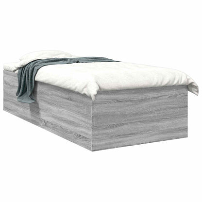 Struttura letto a pavimento Sonoma grigio 80 x 200 cm | homemem39