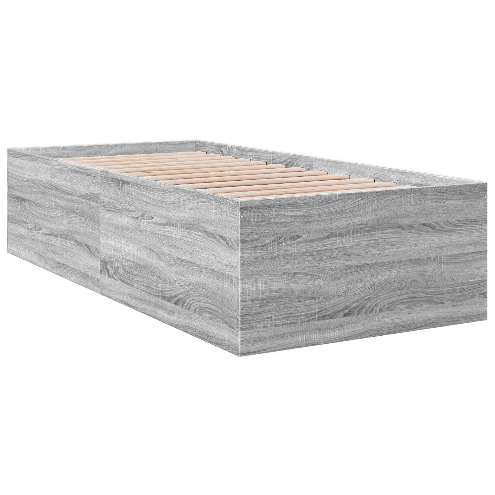 Struttura letto a pavimento Grigio Cemento 80 x 200 cm | homemem39