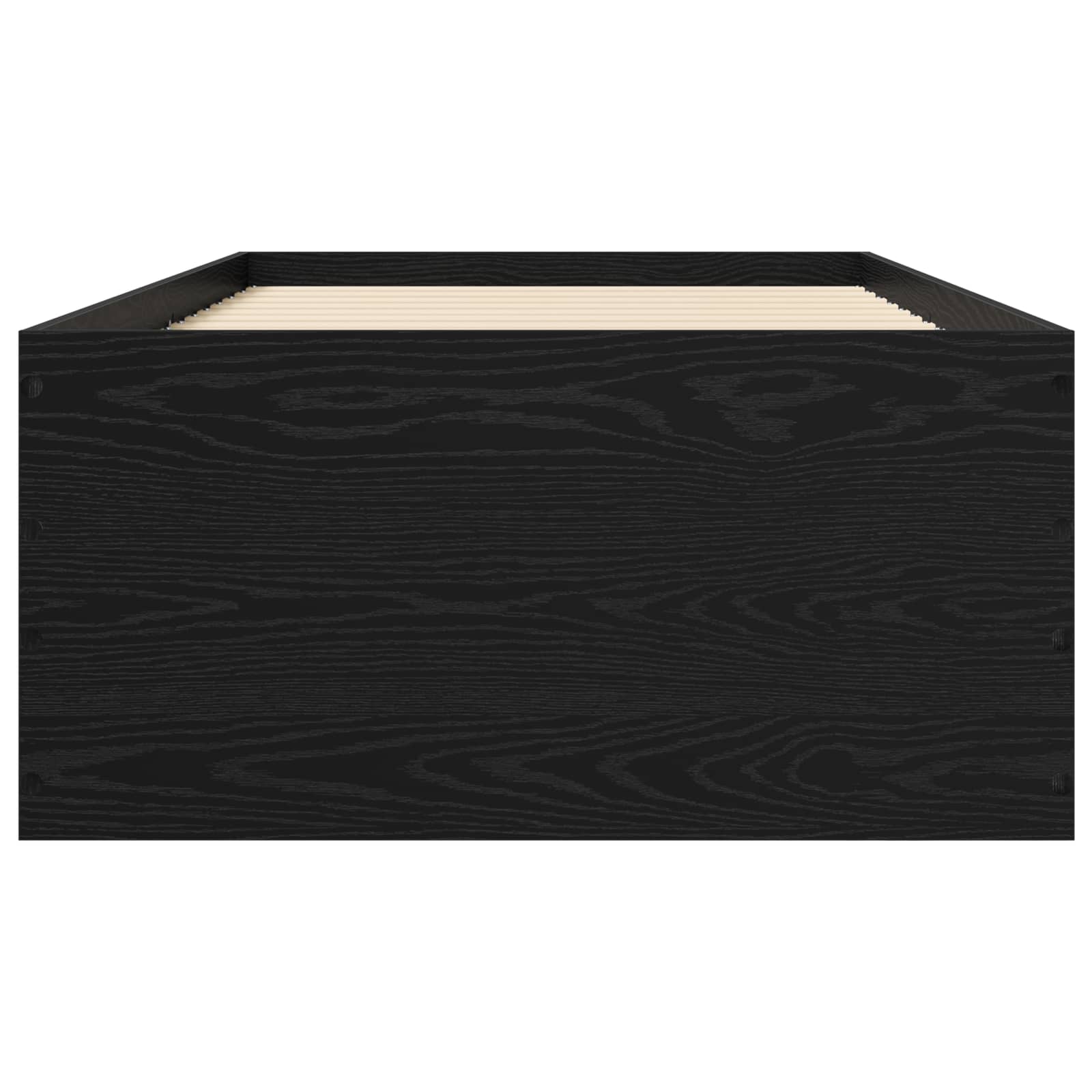 Struttura letto a pavimento Rovere Nero 80 x 200 cm | homemem39