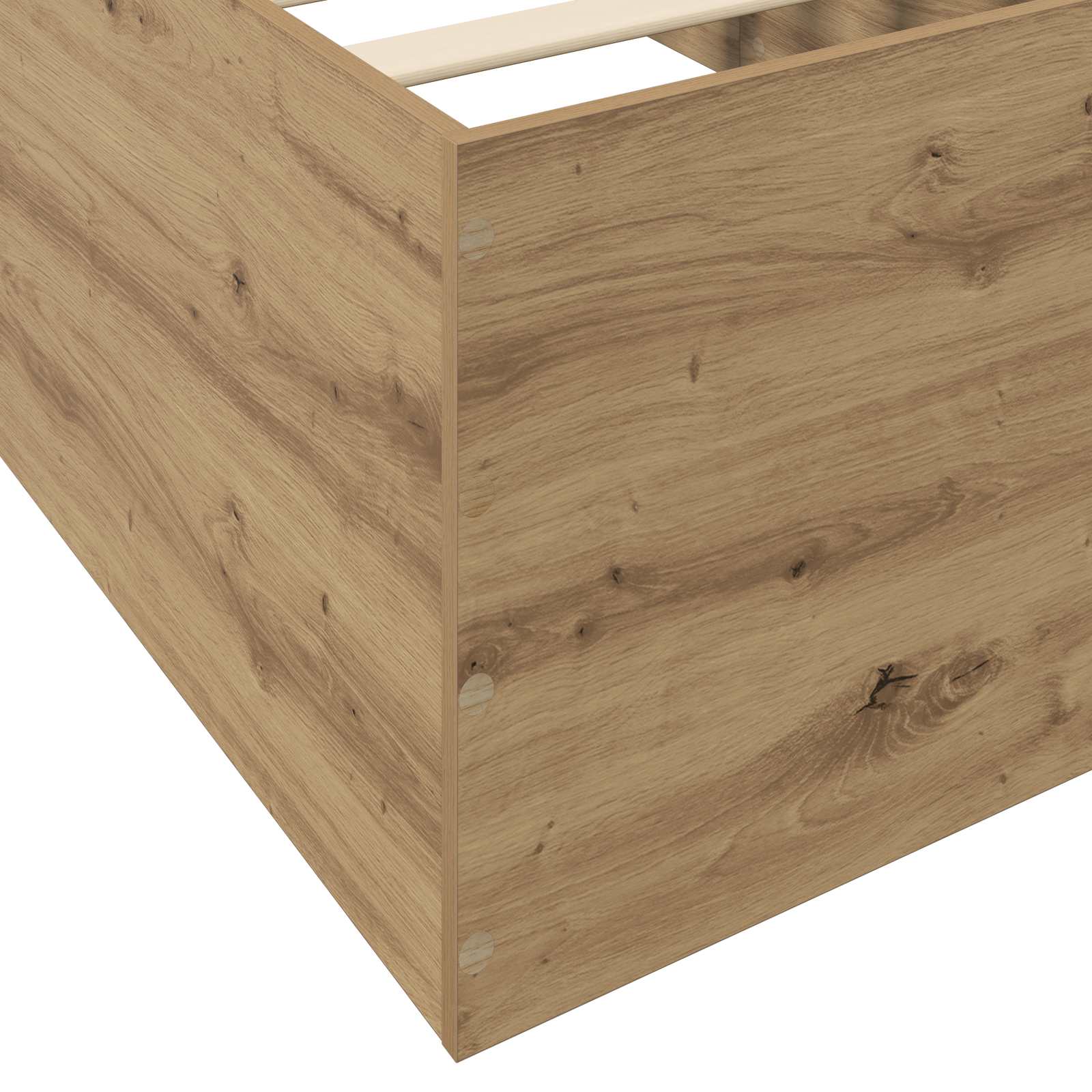 Struttura letto a pavimento Rovere Artigianale 80 x 200 cm | homemem39