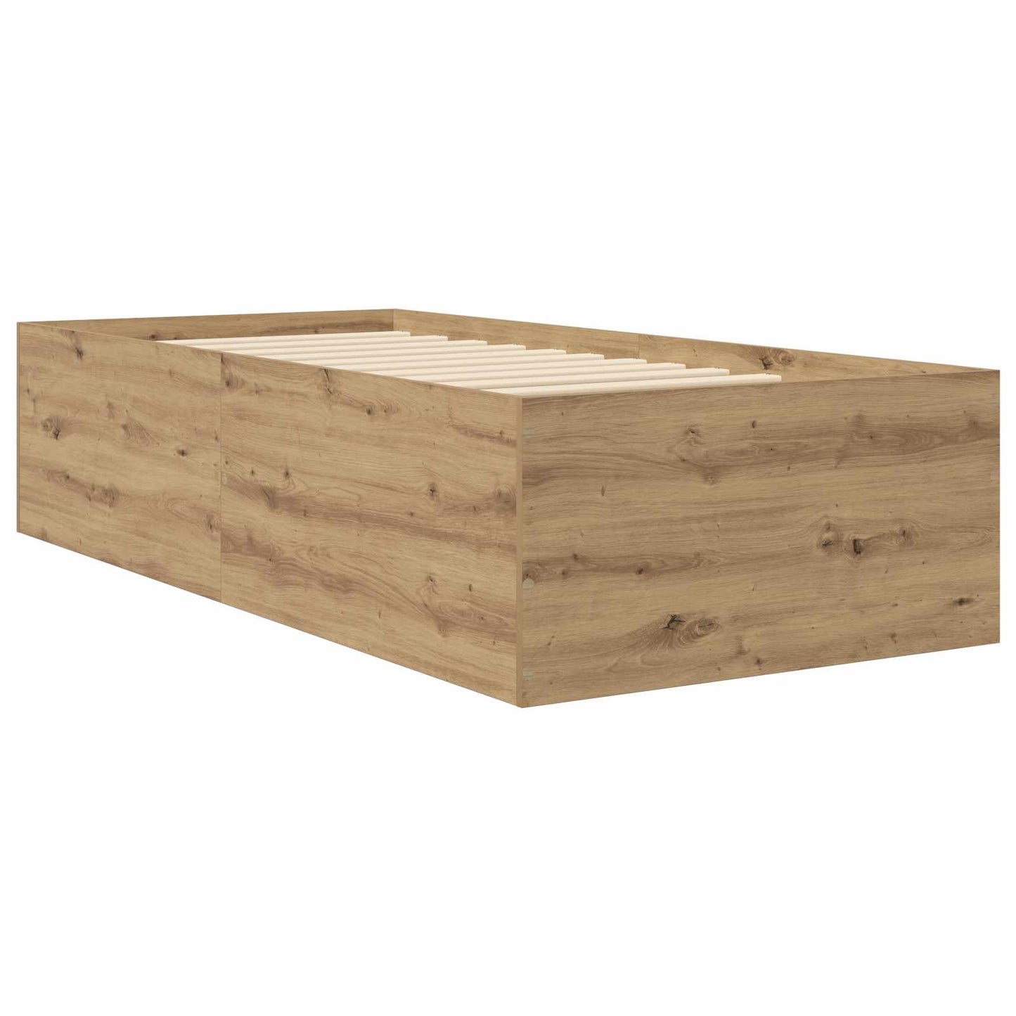 Struttura letto a pavimento Rovere Artigianale 80 x 200 cm | homemem39