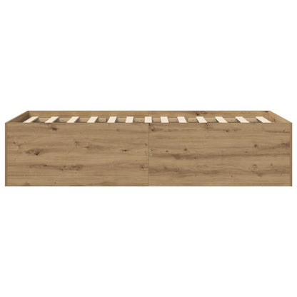Struttura letto a pavimento Rovere Artigianale 80 x 200 cm | homemem39