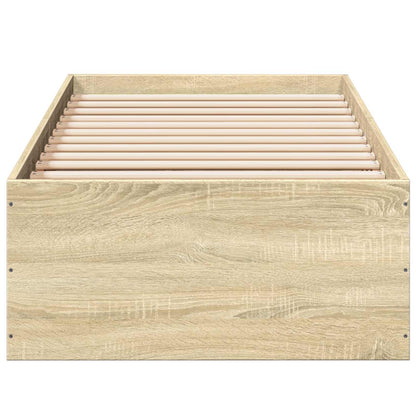 Struttura letto a pavimento Rovere Sonoma 80 x 200 cm | homemem39
