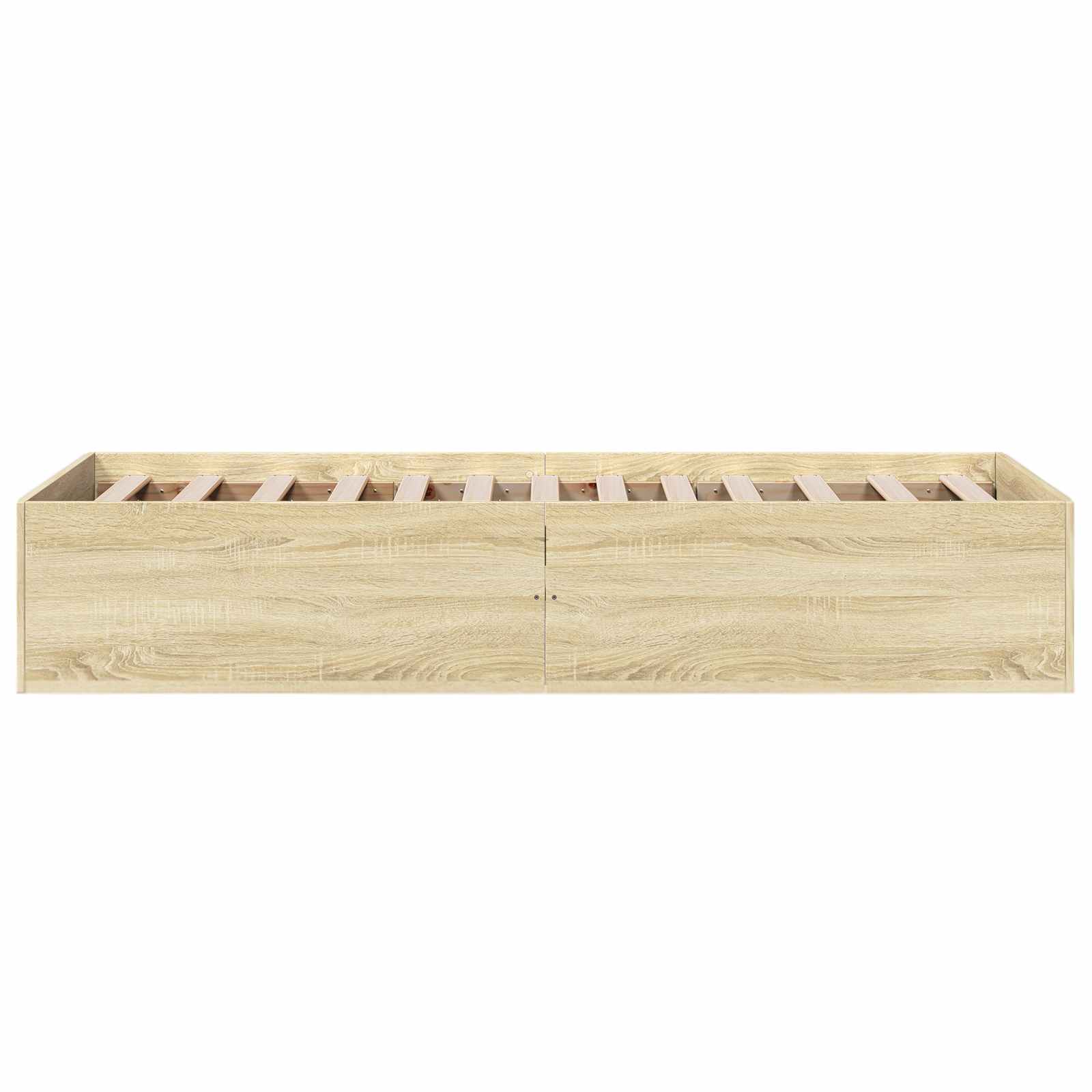 Struttura letto a pavimento Rovere Sonoma 80 x 200 cm | homemem39