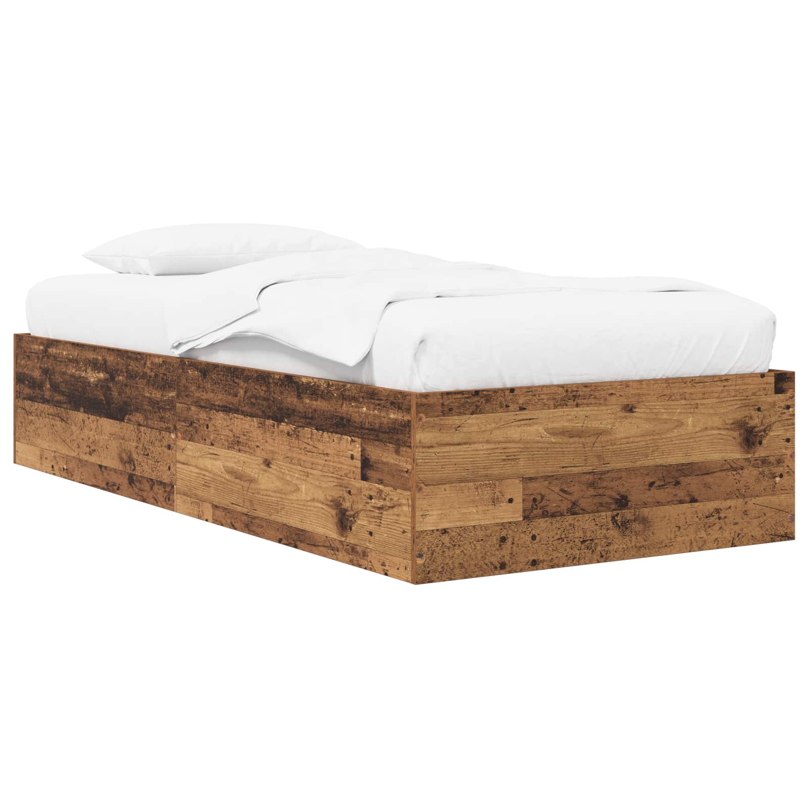 Struttura letto a pavimento Legno antico 80 x 200 cm | homemem39